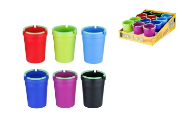 Party und Autoaschenbecher fluoreszierende farbig sortiert Leuchtstreifen Ascher Glutfang